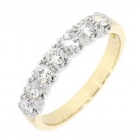Guest and Philips - 18ct White Gold Diamond Half Eternity Ring?Â?  - EA113