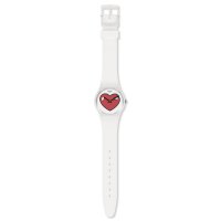 Swatch - Love O' Clock, Plastic/Silicone Quartz Watch GW718