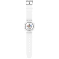 Swatch - Clearly Bold, Plastic/Silicone - Quartz Watch, Size 47mm SB01K100