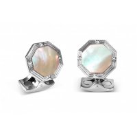 Deakin and Francis - Mother of Pearl Set, Sterling Silver - - Cufflinks - BMC0929C0007