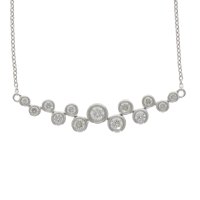 Guest and Philips - Diamond 0.52 G si Set, White Gold - - 18ct Bubble Necklace - 12-47-123