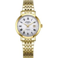 Rotary - Windsor, Yellow Gold Plated Quartz Watch LB05423-01