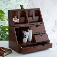 Life of Riley - Leather Stationery Box STATBX1077T