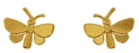 Alex Monroe - Tiny Butterfly, Yellow Gold Plated Stud Earrings TGE7-GP