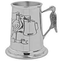 English Pewter Company - Stork Handle, Pewter - Tankard, Size 8.5x5cm PG535