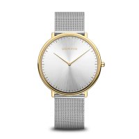 Bering - Classic, Stainless Steel - Yellow Gold Plated - Quartz Watch, Size 39mm 15739-010
