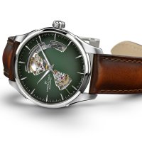 Hamilton - Jazzmaster, Stainless Steel - Leather - Open Heart Auto Watch, Size 40mm H32675560