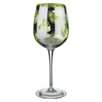 Guest and Philips - Tropical Leaves, Glass/Crystal 2 Wine Glasses ART30104 ART30104 ART30104