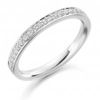 Guest and Philips - Diamond 0.25 G/H si Set, Platinum - - Half Eternity Ring