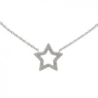 Guest and Philips - 18ct Diamond Open Star Pendant - 12-47-126