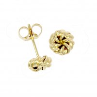 Guest and Philips - Yellow Gold 9ct Knot Earrings 10-01-222