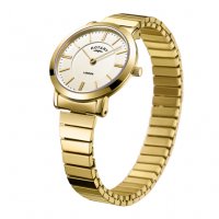 Rotary - Expander, Yellow Gold Plated Quartz Watch - LB00766-03