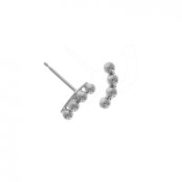 Guest and Philips - White Gold 9ct Stud Earrings - 10-06-244