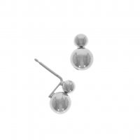 Guest and Philips - White Gold 9ct Ball Drop Earrings - 10-06-241
