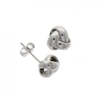 Guest and Philips - White Gold 9ct Knot Earring - 10-06-178