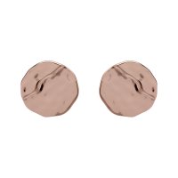 Unique - Sterling Silver and Rose Gold Plating Stud Earrings - ME-615RG