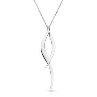 Kit Heath - Entwine, Rhodium Plated - - Twine Twist Necklace, Size 30 90224RP028 90224RP028