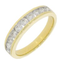 Guest and Philips - 9CT, Diamond 75pt Set, Yellow Gold - Ring, Size O 81988