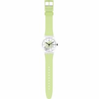 Swatch - Green Daze, Plastic/Silicone - Quartz Watch, Size 41mm SO29K106