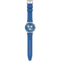 Swatch - Blue is All, Stainless Steel - Rubber - Quartz Watch, Size 43mm YVS485