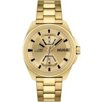 Hugo - #expose, Yellow Gold Plated - Quartz Watch, Size 44mm 1530243