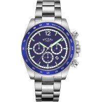 Rotary - Henley, Stainless Steel - Chrono Quartz Watch, Size 41mm GB05440-05
