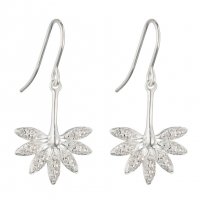 Gecko - Cubic Zirconia Set, Sterling Silver - Earrings E6124C