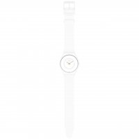 Swatch - Carcia Blanca, Plastic/Silicone - Quartz Watch, Size 43mm SS09W100