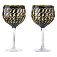 Guest and Philips - Cubic, Glass/Crystal Gin Glasses ART52150ST2
