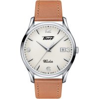 Tissot - HERITAGE VISODATE, Stainless Steel - Leather - Quartz Watch, Size 40mm T1184101627700