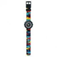 Swatch - Hide N Vibe, Plastic/Silicone - flik flak Quartz Watch, Size 34.75 FPSP059