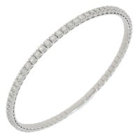 Guest and Philips - D 2ct 67st Set, White Gold - 18ct Flexi Bangle 18BADI82408