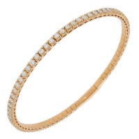 Guest and Philips - D 2ct 67st Set, Rose Gold - 18ct Flexi Bangle 18BADI82434