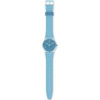 Swatch - Turquoise Tonic, Plastic/Silicone - Quartz Watch, Size 34mm SO28S101