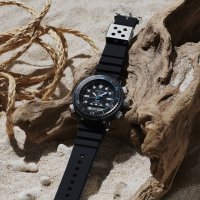 Seiko - Prospex PADI ‘Arnie’, Stainless Steel - Plastic/Silicone - Hybrid Diver’s 40th Anniversary Quartz Solar Watch, Size 46.92mm SNJ035P1