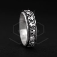The Precious Frog - Commitment, Sterling Silver - - Engraved Ring, Size U