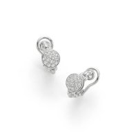 Fope - Pave, Dia 0.45 Set, White Gold - - 18ct Earrings - OR736PAVE