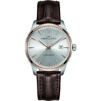 Hamilton - Jazzmaster, Stainless Steel/Tungsten - Leather - Glass/Crystal Quartz Watch, Size 40mm H32441551 H32441551