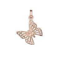 Dower and Hall - Yellow Gold Plated Butterfly Charm - FHC-246-VR
