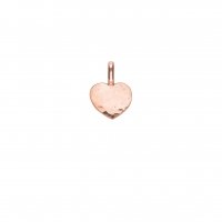 Dower and Hall - Rose Gold Plated Engravable Heart Pendant - EGC42-VR