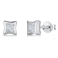 Jools - Cubic Zirconia Set, Sterling Silver - Stud Earrings - KPE2124