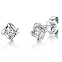 Jools - Cubic Zirconias Set, Sterling Silver - Stud Earrings