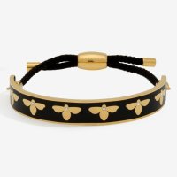 Halcyon Days - Bee, Enamel Friendship Bangle - FBBES0210G