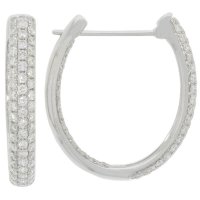 Guest and Philips - Diamond 1.50ct Set, White Gold - 18ct Hoop Earrings