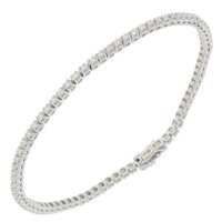 Guest and Philips - Diamond 1.00ct H I1 Set, White Gold - 9ct Line Bracelet 09BRDI81127