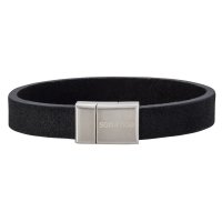 Son of Noa - Stainless Steel - Leather Bracelet, Size 21cm - 897004-BLACK21