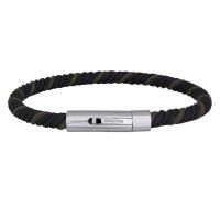 Son of Noa - Fabric - Stainless Steel - Cord Bracelet, Size 21cm - 889001-BG21