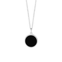 Son of Noa - Black Onyx Set, Sterling Silver - Rhodium Plated - Necklace - 267000