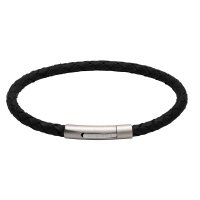 Unique - Leather Bracelet - B444BL-21CM