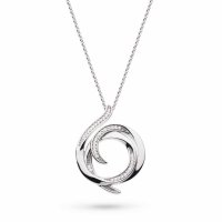 Kit Heath - Entwine, Cz Set, Sterling Silver - Wrap Necklace 90235CZ